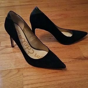 Sam Edelman Pumps suede 4.5 inch heel black